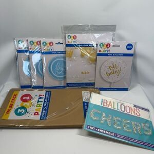 D21 Party Decorations- 7 piece It's a Boy shower decorations, balloons, cheers,